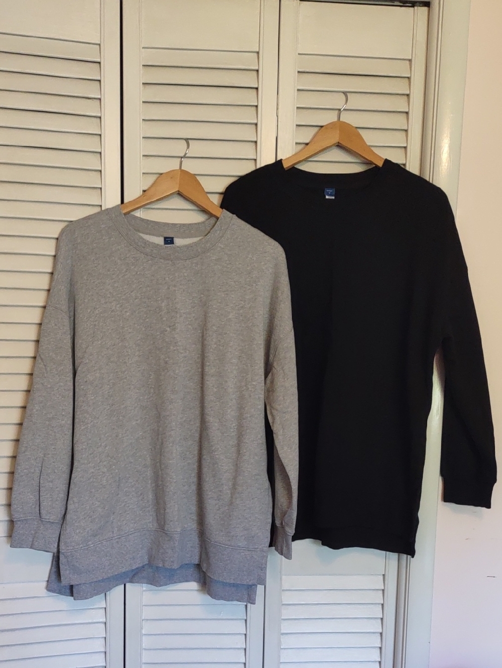 Lot Of 2 Old Navy So Comfy Oversized Boyfriend Tunic Sweatshirts Size L Large